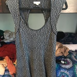 Urban brand, open back black dress